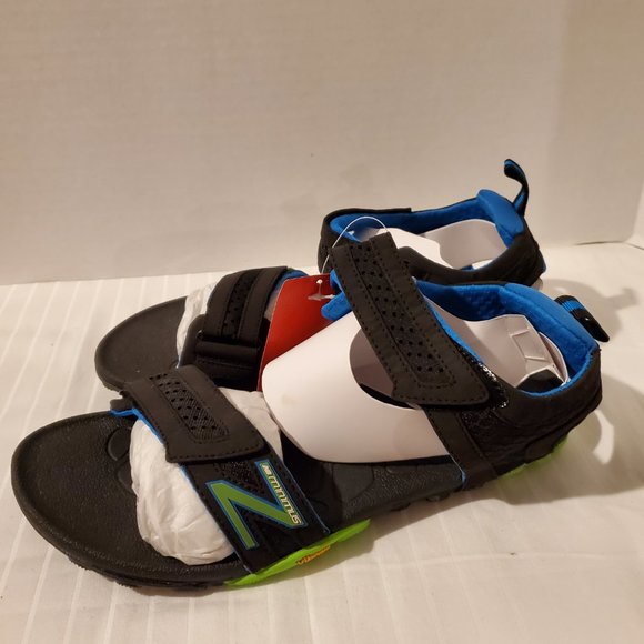 New Balance Minimus Vibram Sandal-Mens-Size 8-Black-Blue-Lightweigt-Beach-Travel - Picture 6 of 9